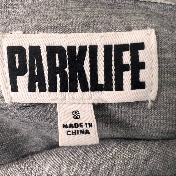 Aritzia Parklife Grey Cropped Hoody Size Small Casual Cozy Monochrome Neutral - Picture 10 of 11